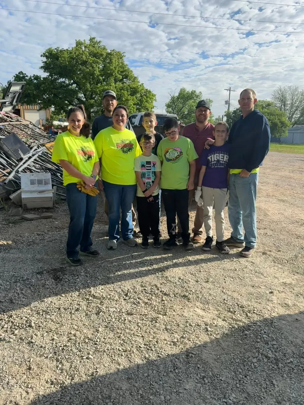 Volunteers at Bryson Cleanup 2026