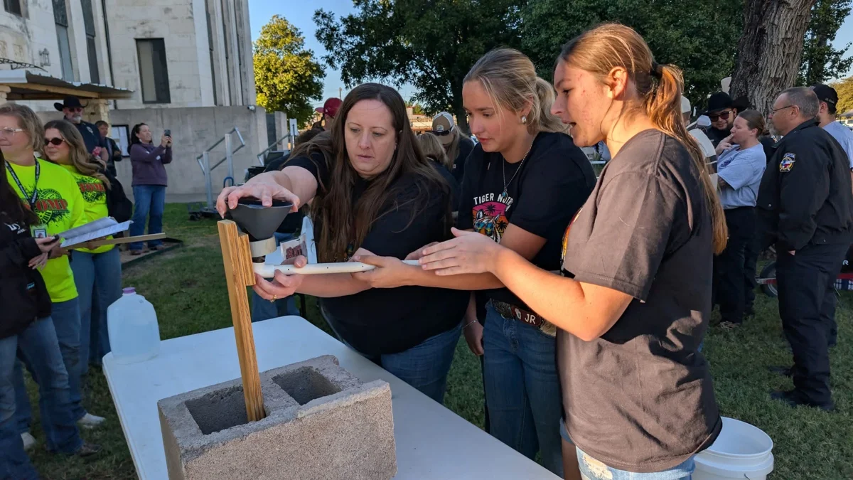 Participants working together on a team challenge at STOMP Fest 2026