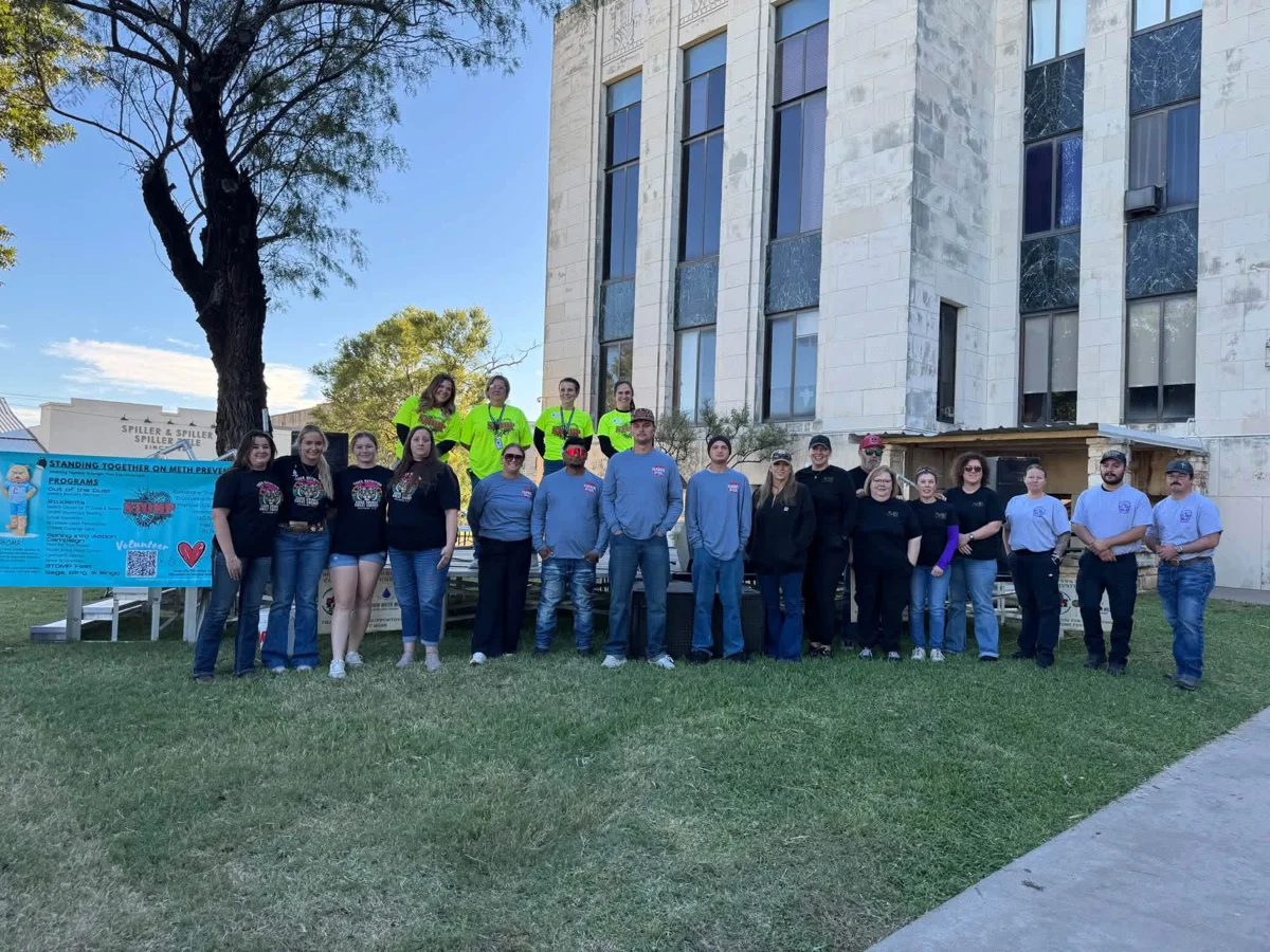 Community groups gathered outside the courthouse at STOMP Fest 2026